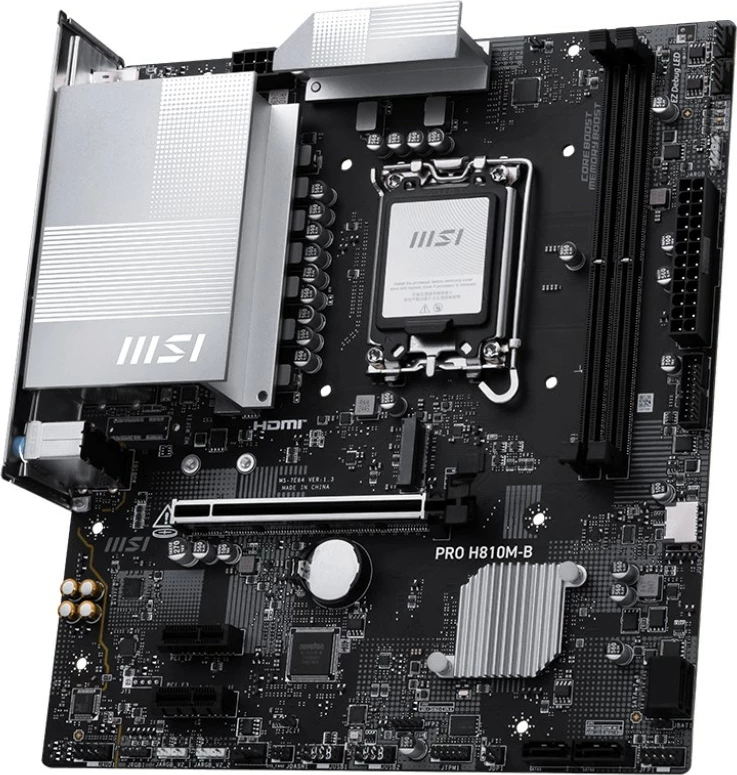 Pllakë amë MSI PRO H810M-B LGA1851 Intel H810 DDR5 2xDIMM mATX PCIe 5.0 2.5G LAN