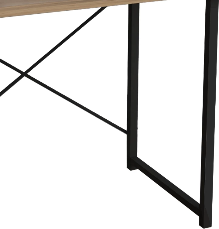 Tavolinë studimi Ustando melaminë lisi-metal i zi 90x60x72cm