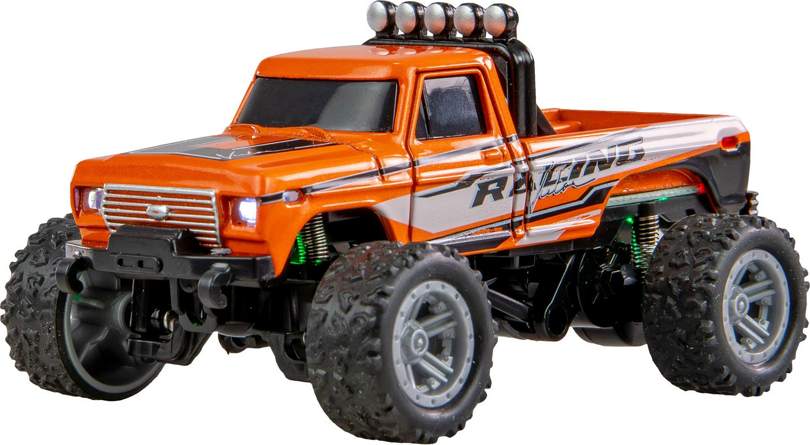 Kamion lodër RC AMEWI 22705 Monster Truck, 1:64, 2.4GHz, bateri 200mAh, portokalli