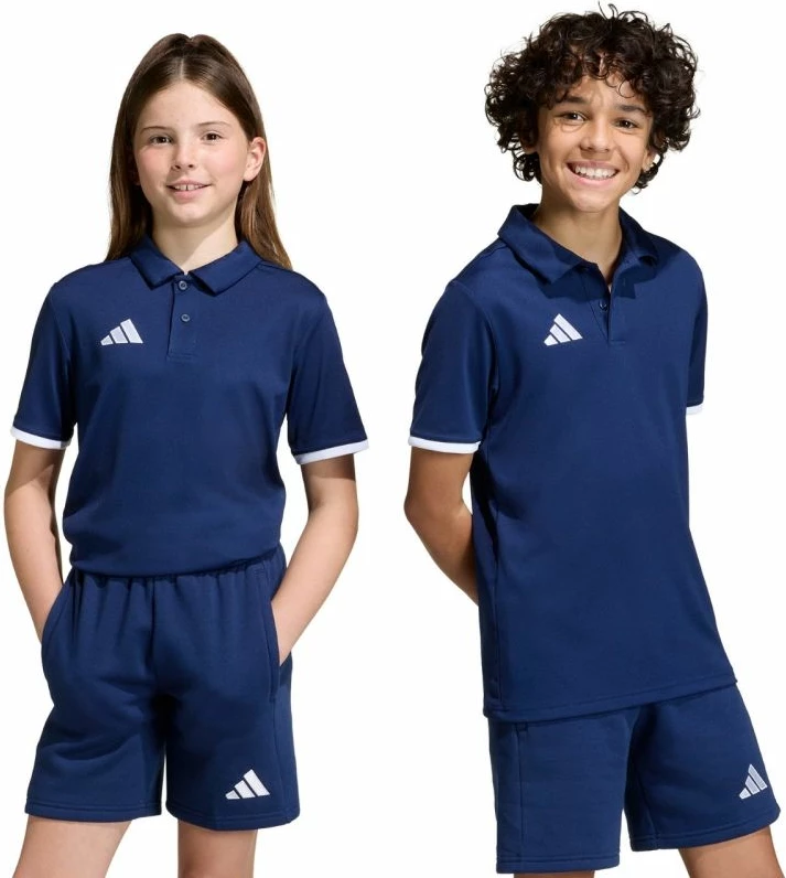 Maicë polo për fëmijë adidas Entrada 26 JZ6627, navy blue [Madhësia: 116 cm]