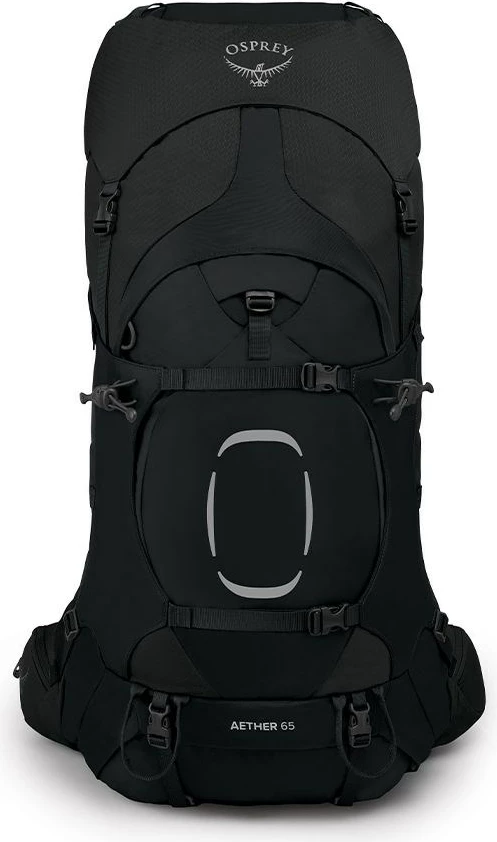 Çantë shpine Osprey Aether 65, 68 L, e zezë
