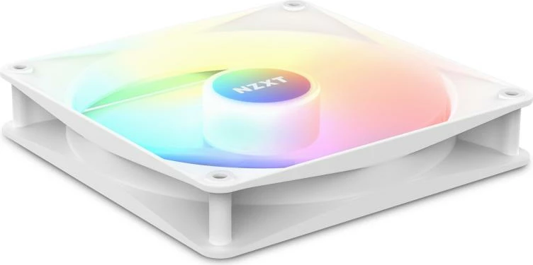 Ventilator kasë PC, NZXT F Series F140 RGB Core Twin Pack RF-C14DF-W1/RFC14DFW1, 140mm, RGB, 500rpm, 34dB, i bardhë, set dysh
