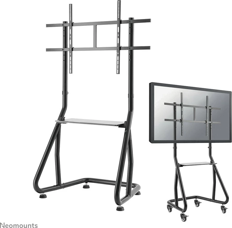 Karrocë TV Neomounts NS-M3800BLACK, për ekrane 60-100 inç, rregullim lartësie, ngjyrë e zezë