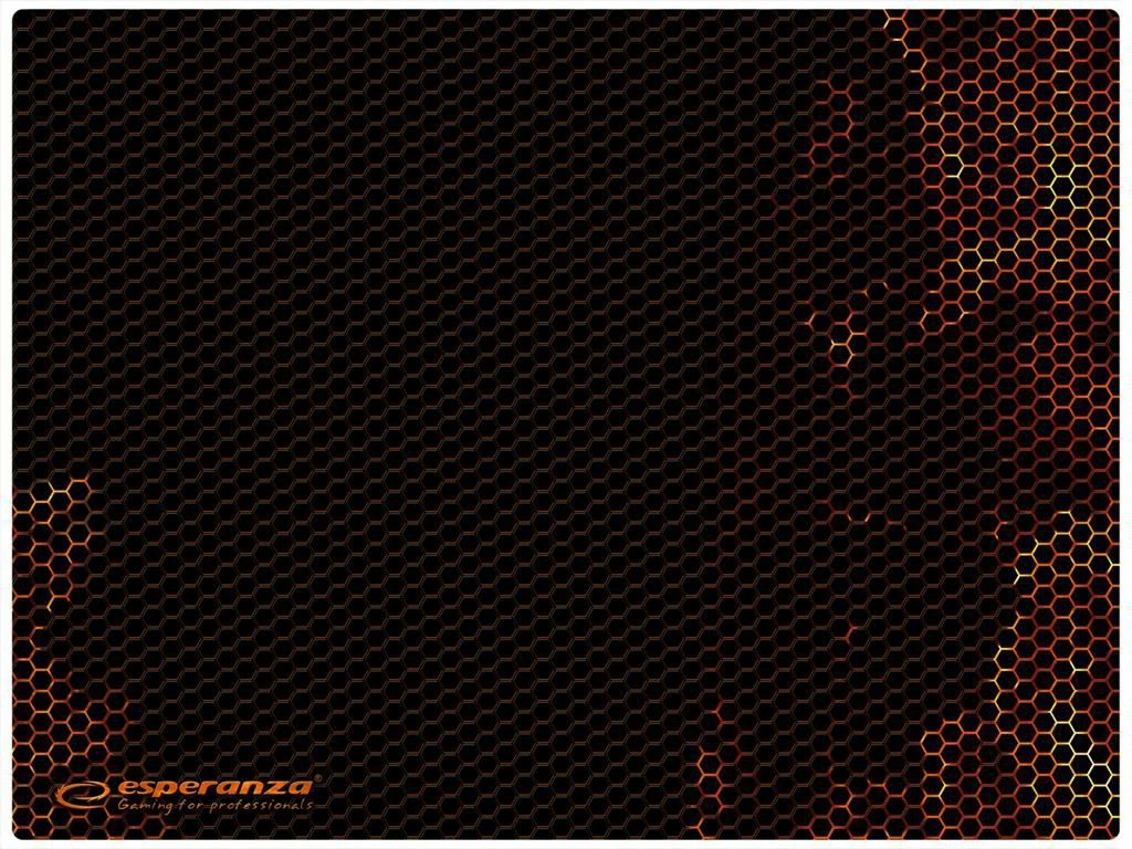 Mauspad gaming Esperanza Flame Maxi EGP103R 40x30cm i zi/kuq