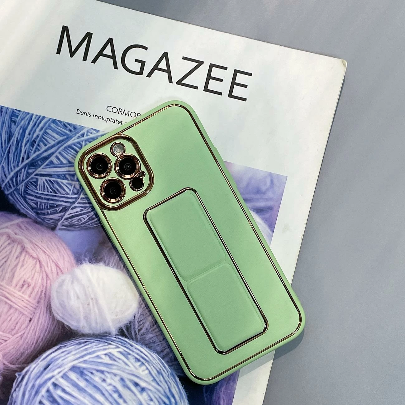 Mbështjellës Hurtel New Kickstand Case për Samsung Galaxy A13, me mbajtëse, Gjelbër