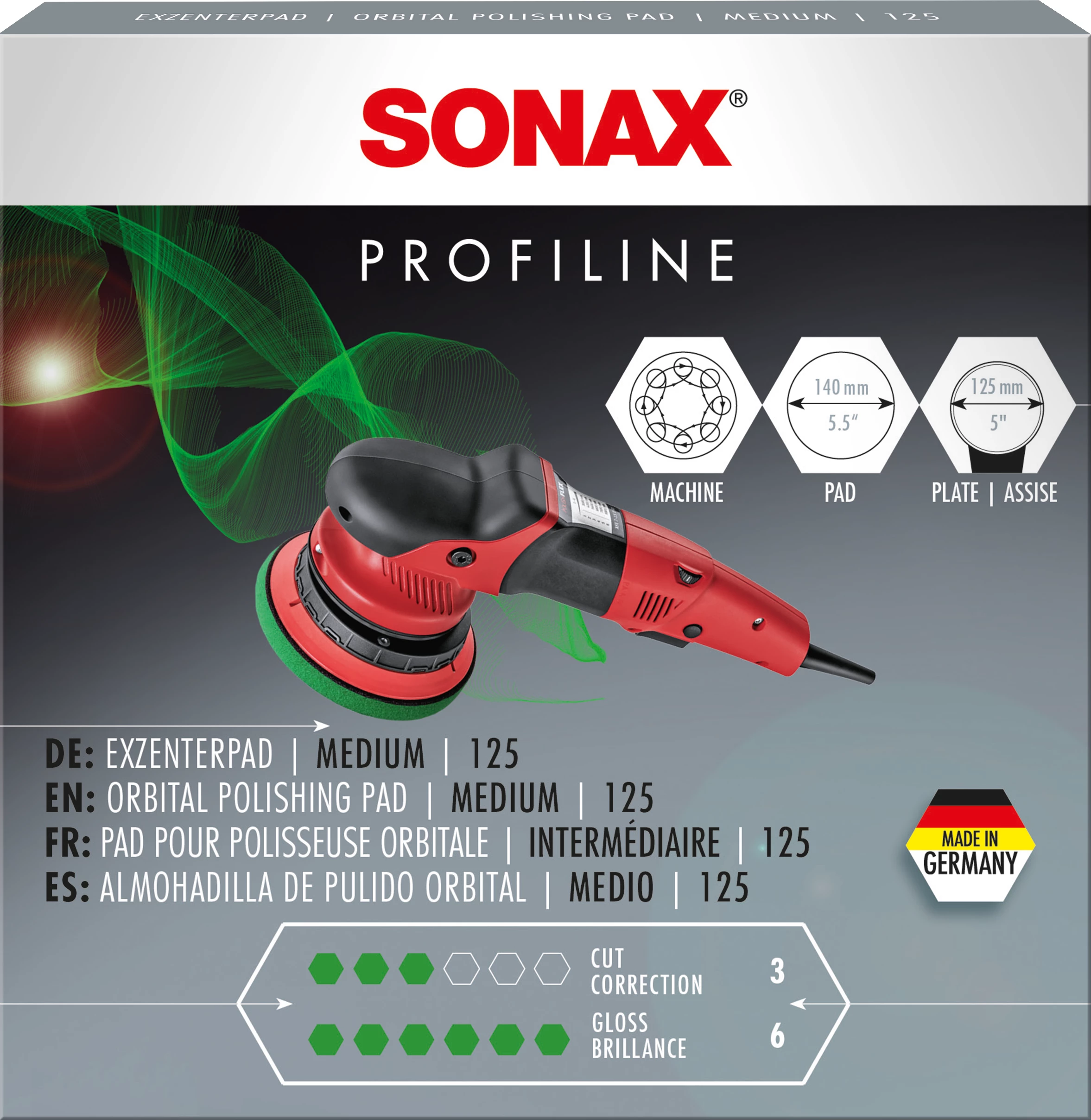 Sonax Profiline Sfungjer per polirim i gjelbert 125 DA