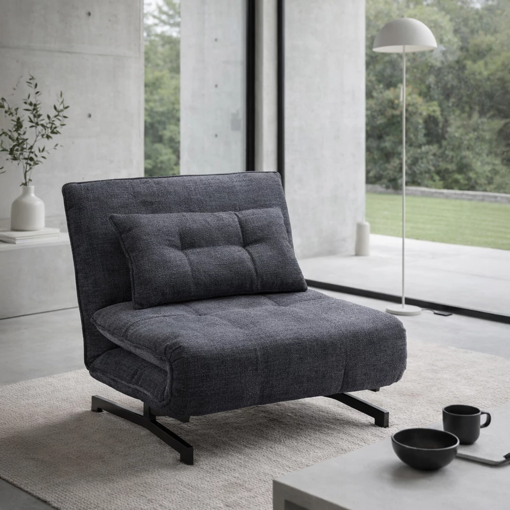 Karrige e palosshme Escada, antracit, 92x88x86cm