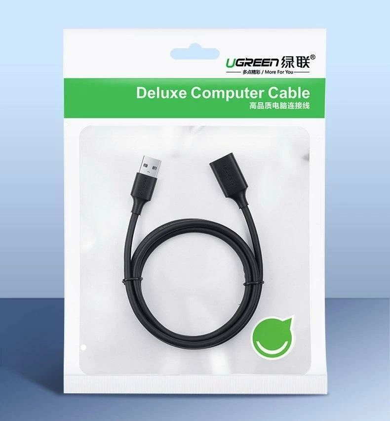 Kabllo zgjatëse USB-A Ugreen US129 USB 3.0 1.5 m Male-Female, e zezë