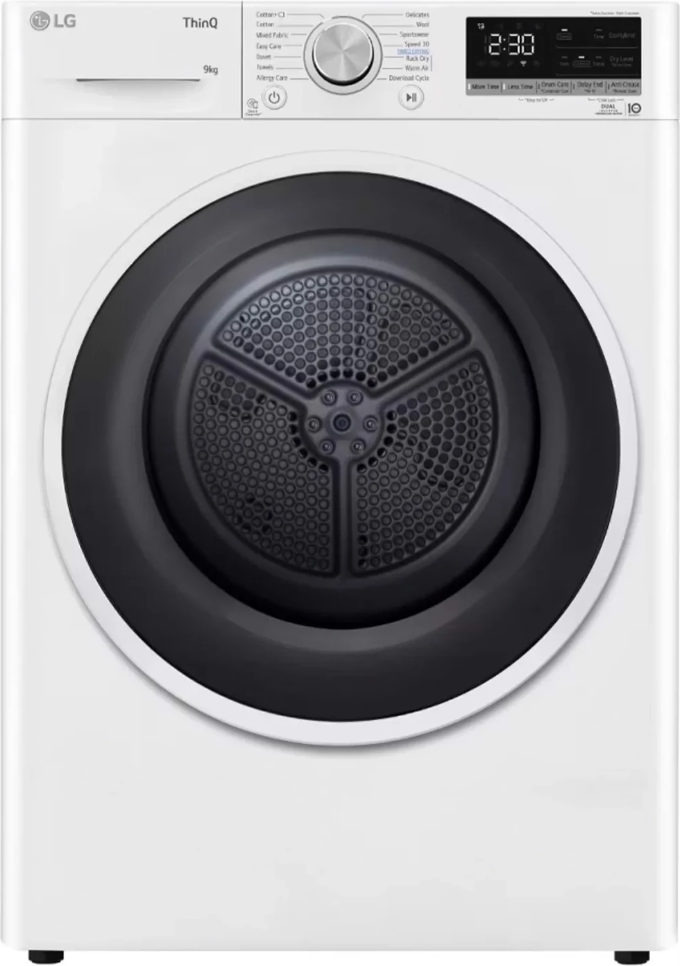 Tharëse rrobash LG RH90V5AV6N 9 kg Dual Inverter Heat Pump, e bardhë