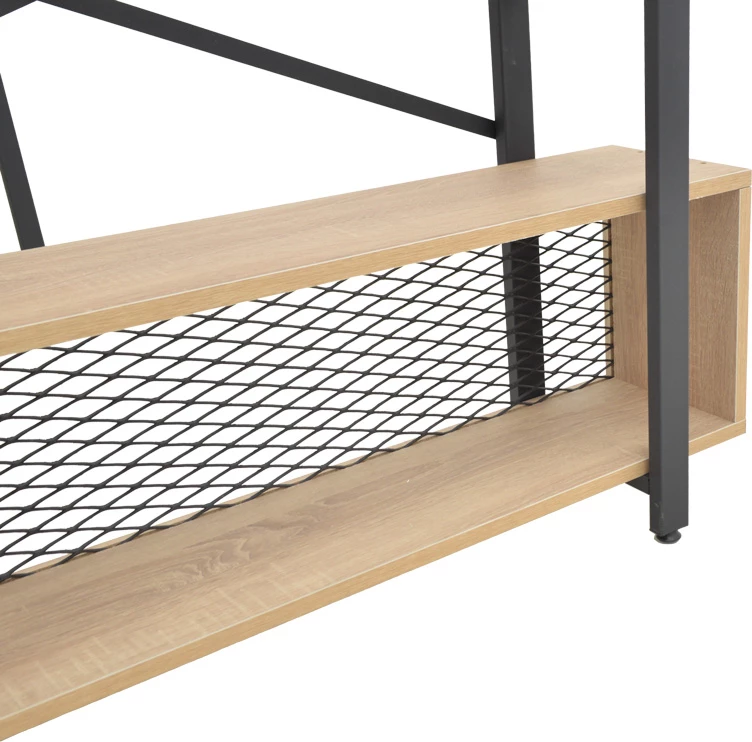 Raft librash Fifer, ngjyrë lisi-e zezë, 120x28x185cm