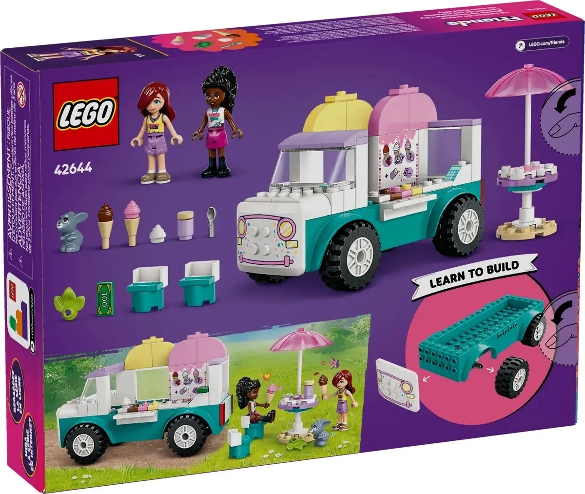 Set LEGO Friends 42644 Furgoni i Akullores Heartlake City
