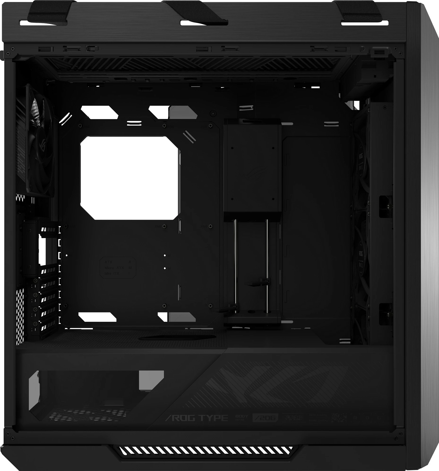 Kasë ASUS ROG Strix Helios II GX601S, Midi Tower, Tempered Glass, RGB, e zezë