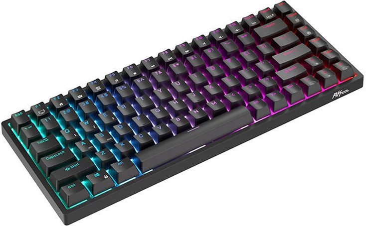 Tastierë mekanike Royal Kludge RK84, RGB, Red switch, e zezë