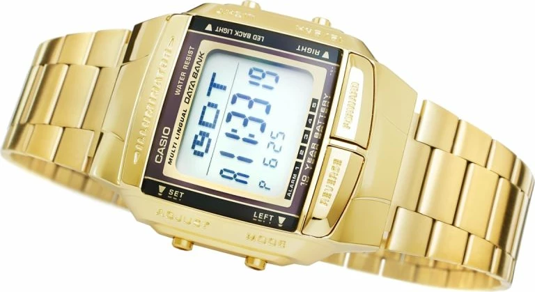 Orë dore për meshkuj Casio, ari