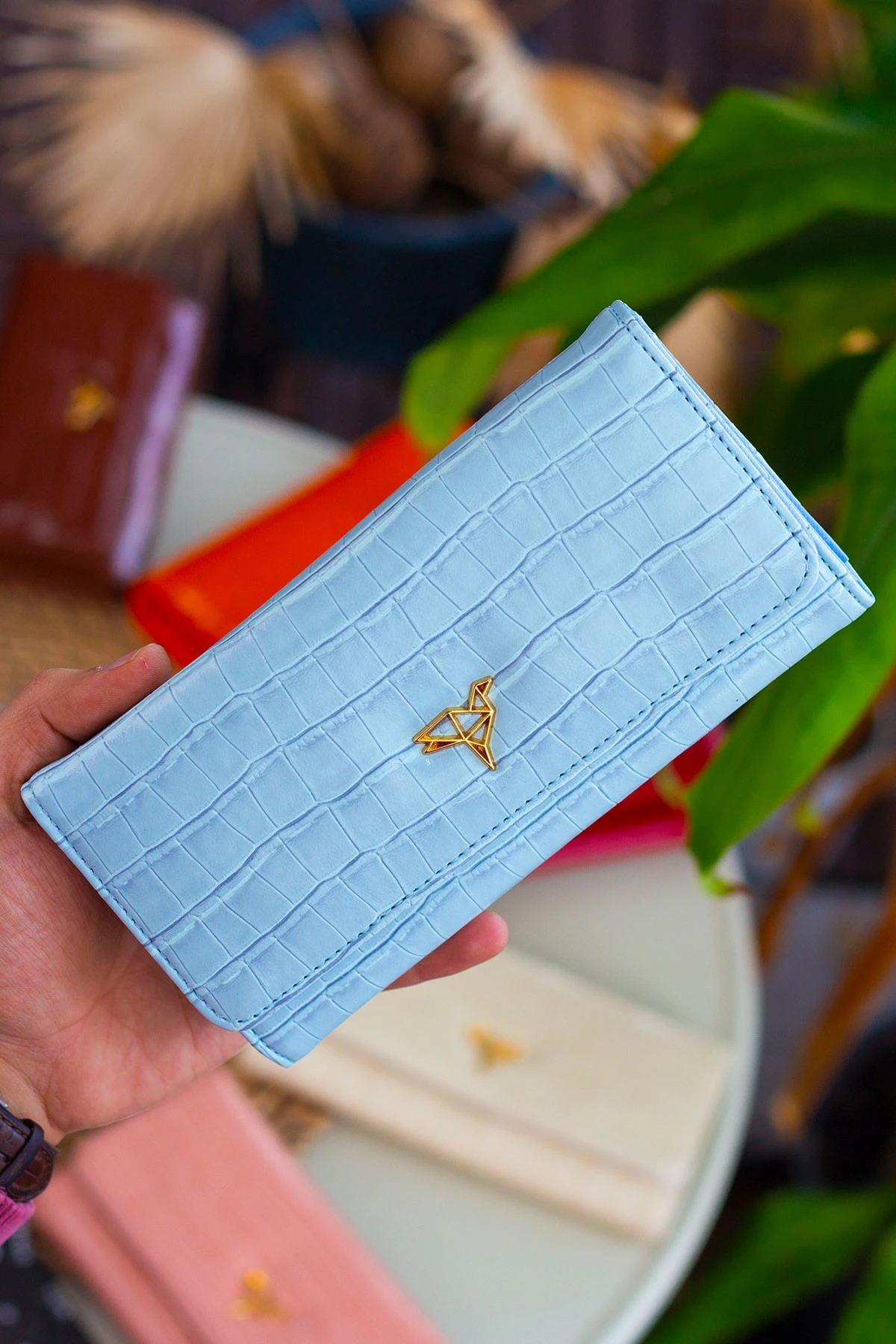 Portofol për gra, ngjyrë baby blue, Zoozie Bags