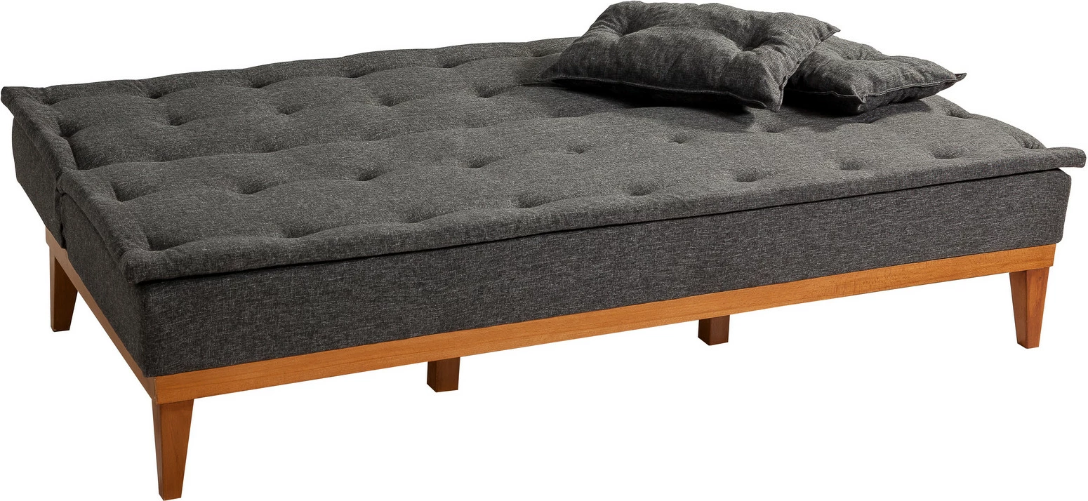 Divan-krevat 3 vende, Atelier del Sofa, ngjyrë antracit, Fuoco