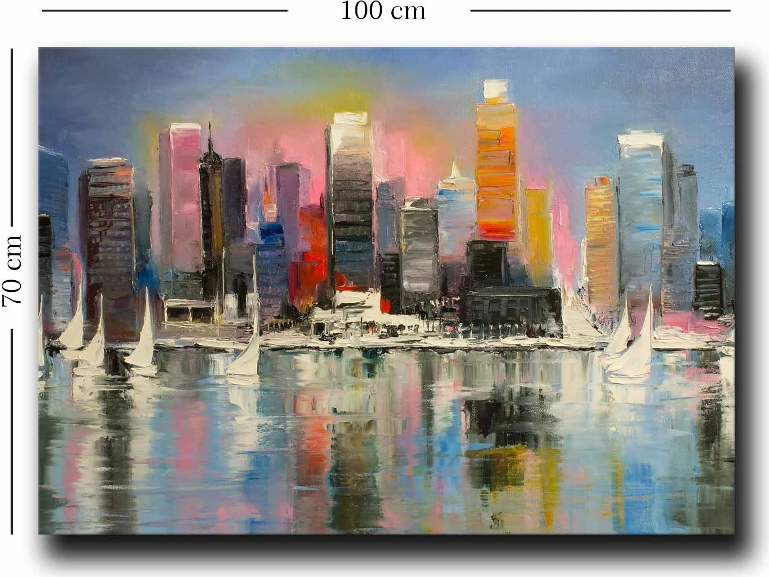 Pikturë dekorative në kanavacë, shumëngjyrëshe, 70x100cm, Wallity 70100NISC-004
