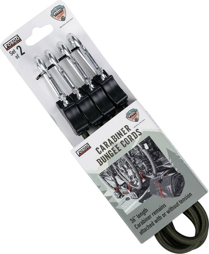 Mbijetesë Dhe Kampim Fosco Industries Carabiner bungee cords 36 inch