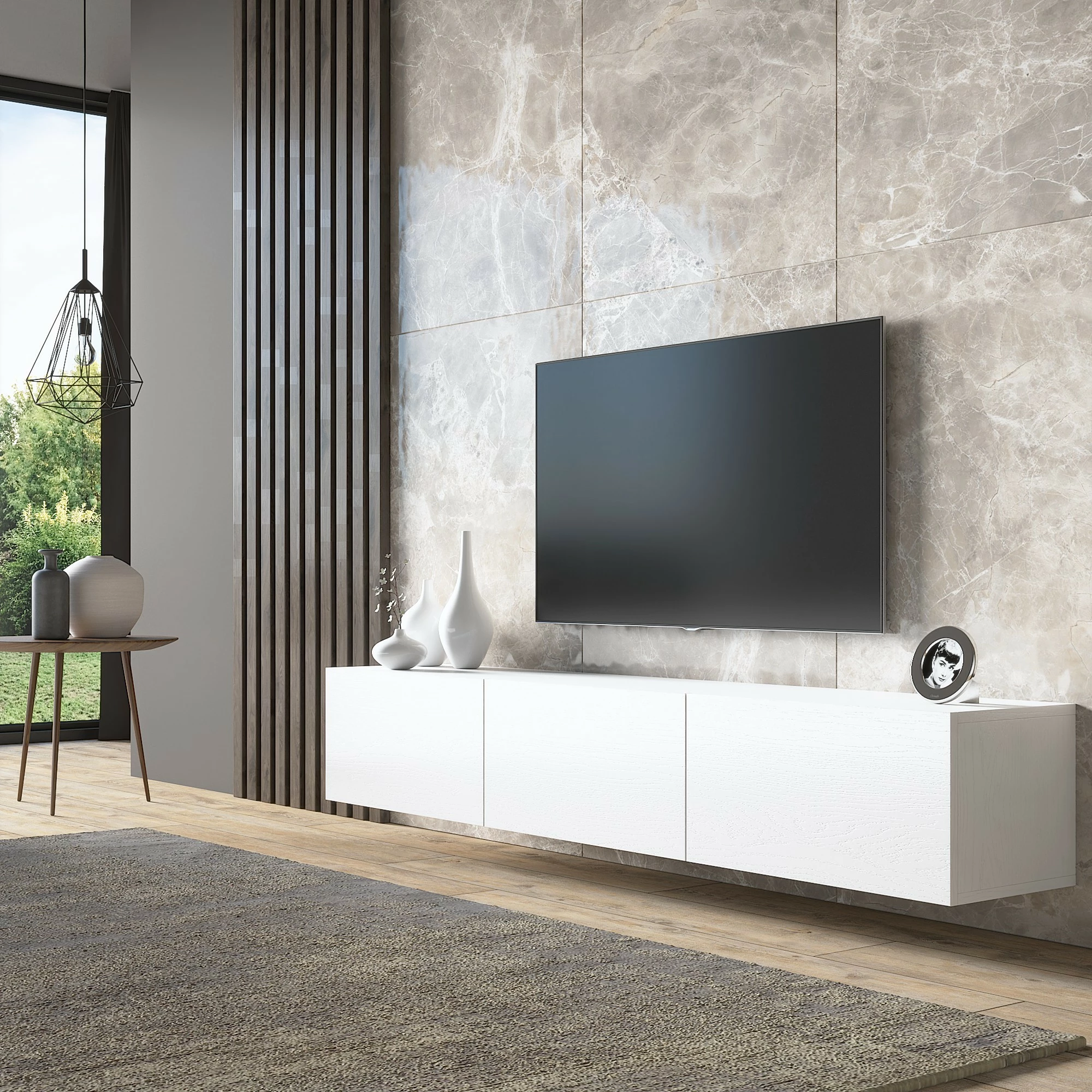 Komodë për TV Hanah Home, FRN-12014, e bardhë