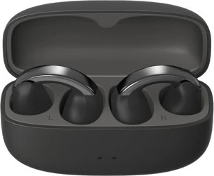 Kufje TWS JVC HA-NP1TBU, earcuff, open-back, të zeza