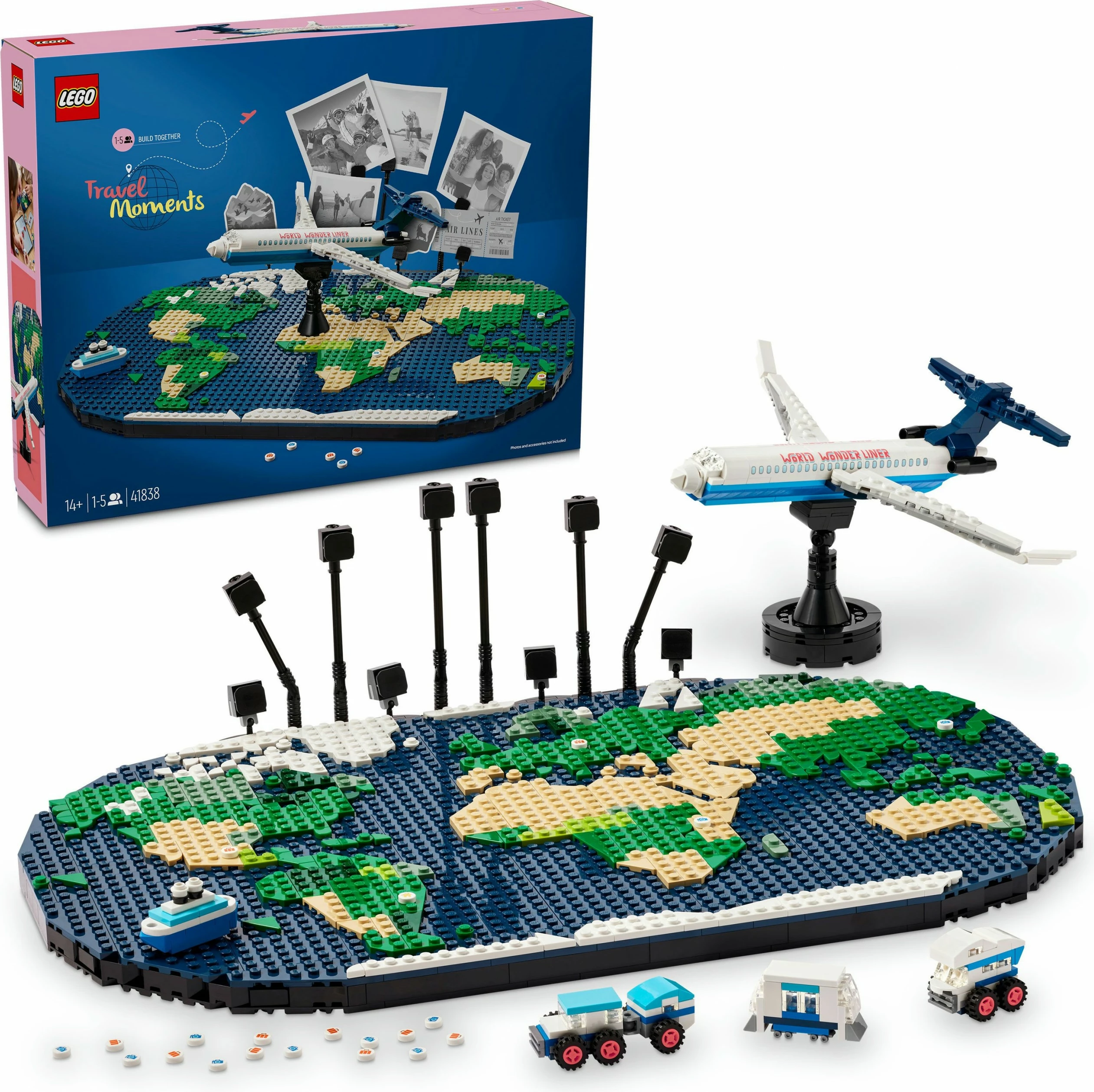 Set ndërtimi LEGO Travel Moments, 1231 pjesë, Multingjyrësh