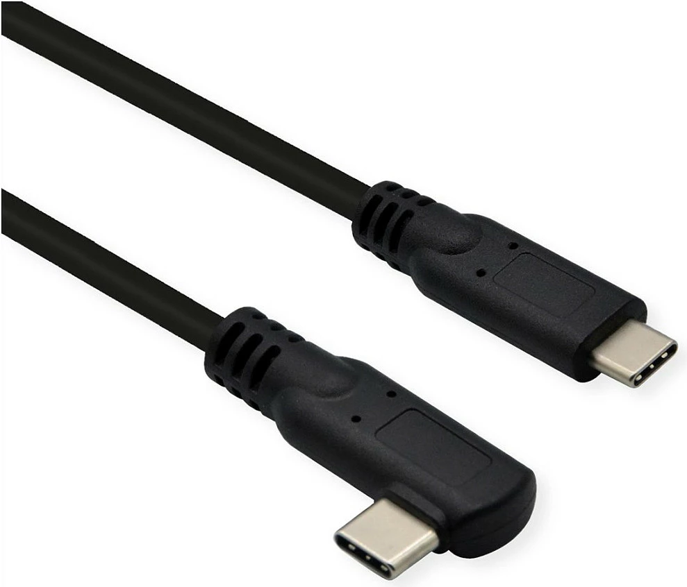 Kabllo ROLINE USB 3.2 Gen 2x2, USB-C në USB-C, 1m, 20Gbps, PD 100W, e zezë