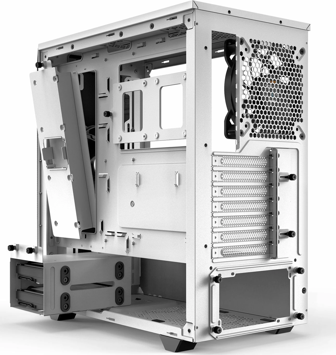 Kasë be quiet! Pure Base 500 Window BGW35, Midi Tower ATX, panel xhami i temperuar, e bardhë