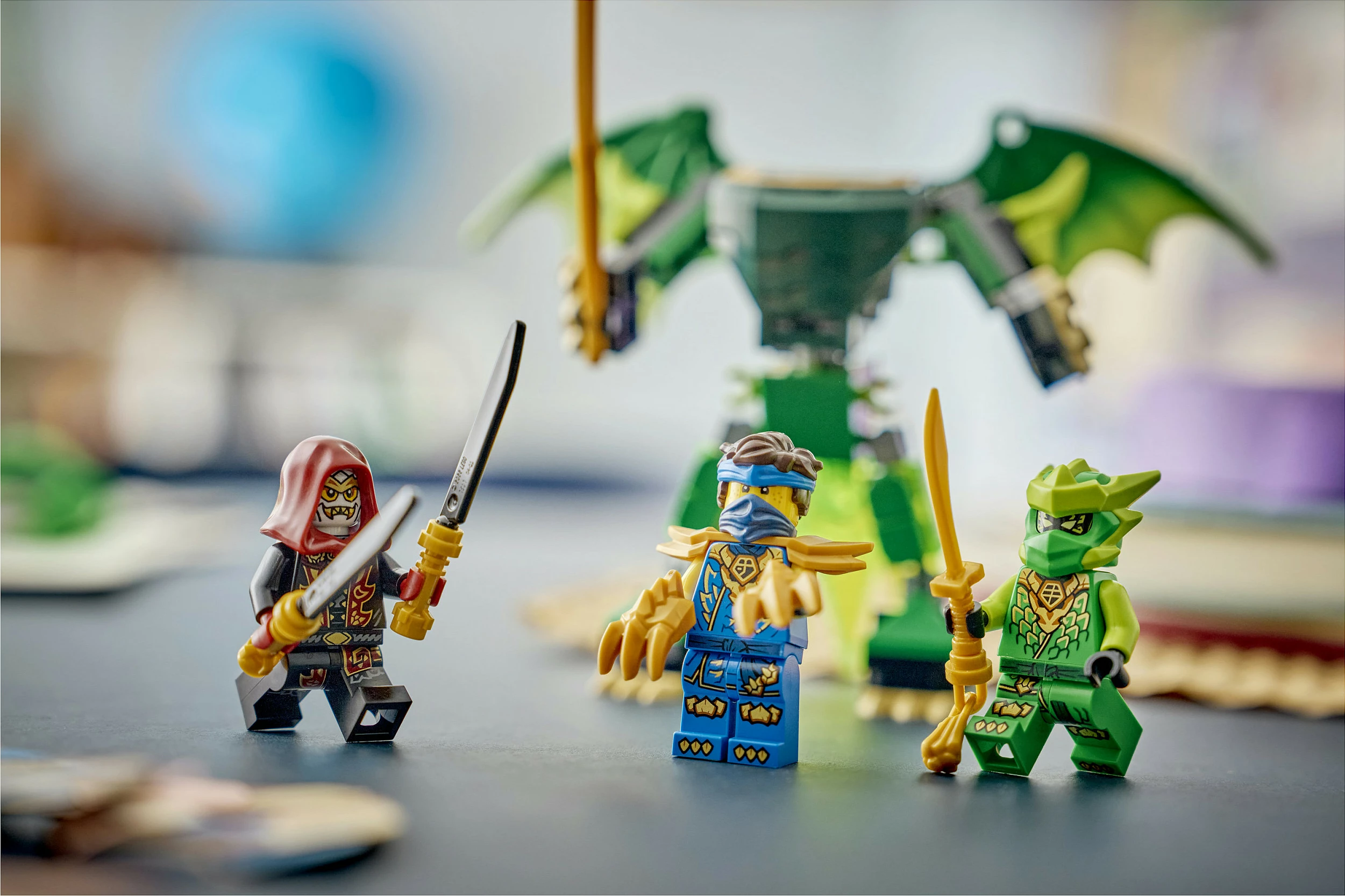 Set ndërtimi LEGO NINJAGO 71862 Lloyd's Dragon Mech Battle Pack, 81 copë, shumëngjyrësh