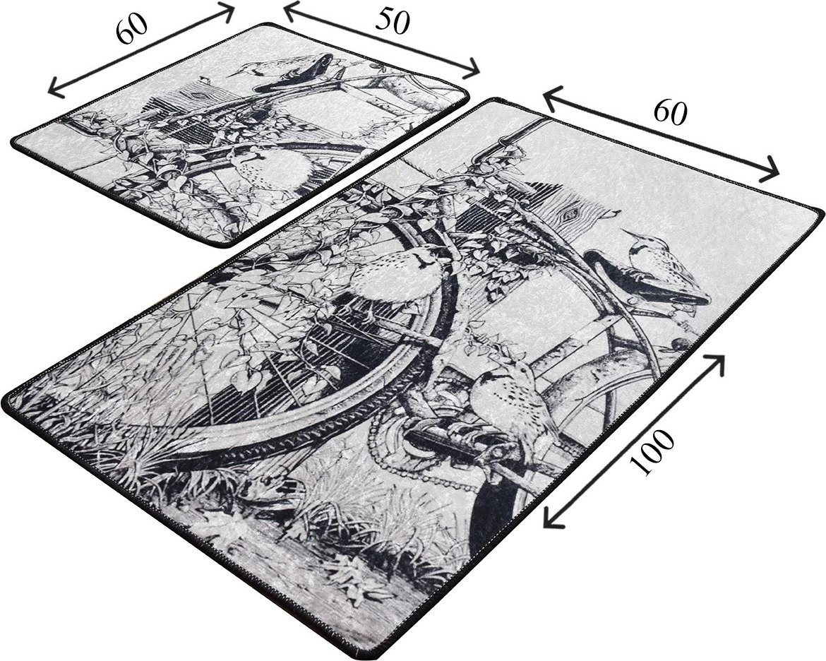 Set dyshekësh për banjo, Mijölnir, dizajn i vizatuar me dorë, 2 copë