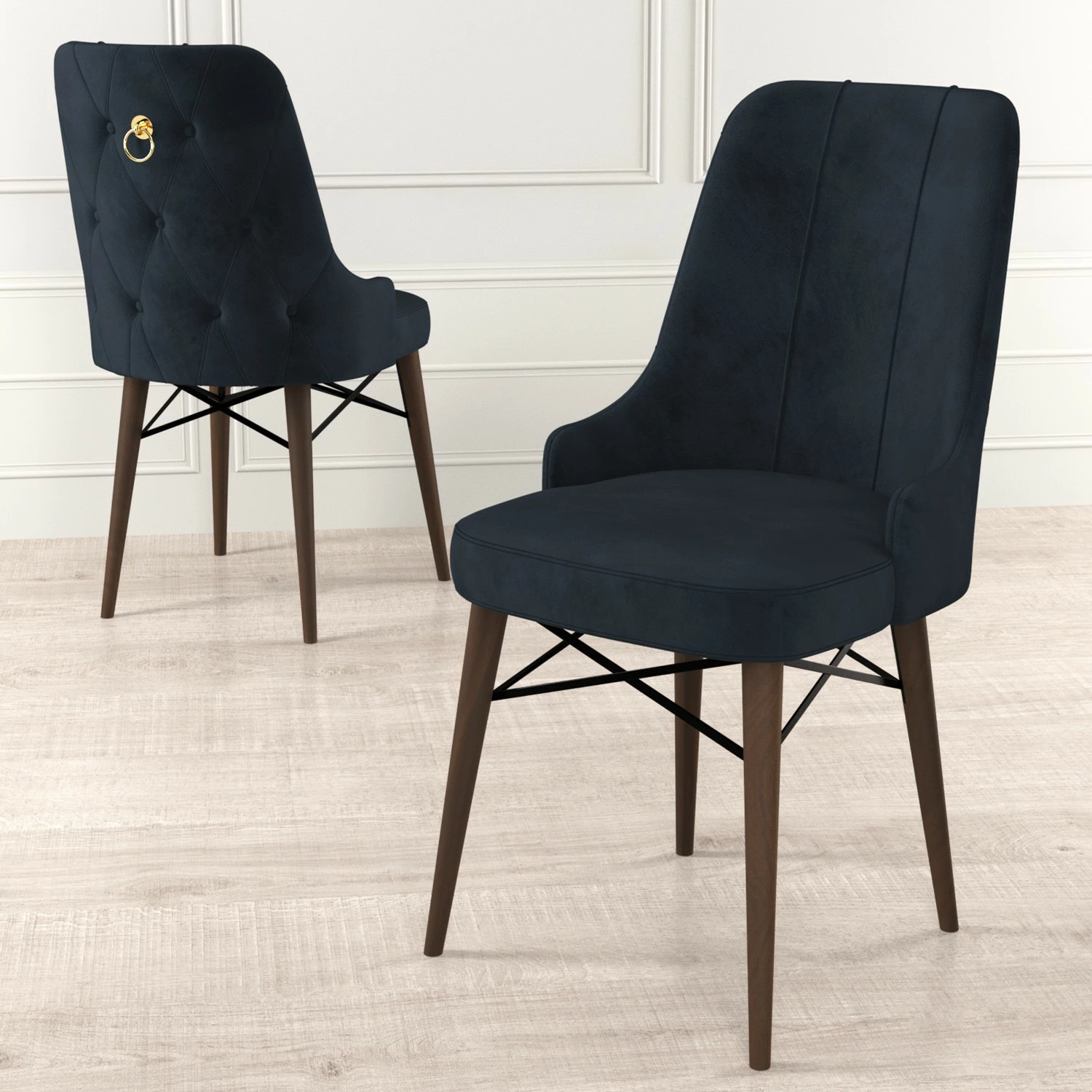Set karrigash (6 copë), Hanah Home, Pare, anthracite, kafe