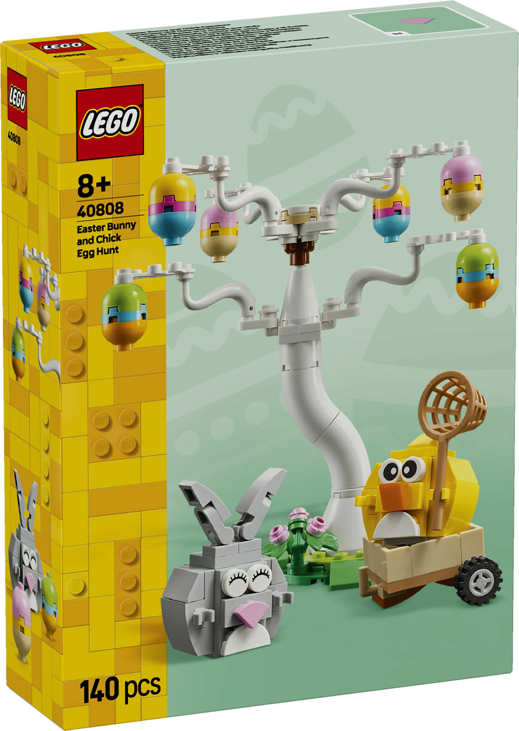 Set ndërtimi LEGO Iconic 40808 Easter Bunny and Chick Egg Hunt, 140 pjesë, 8+, multikolor