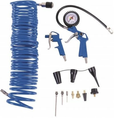 Set aksesorësh për kompresor Scheppach 14 copë, blu