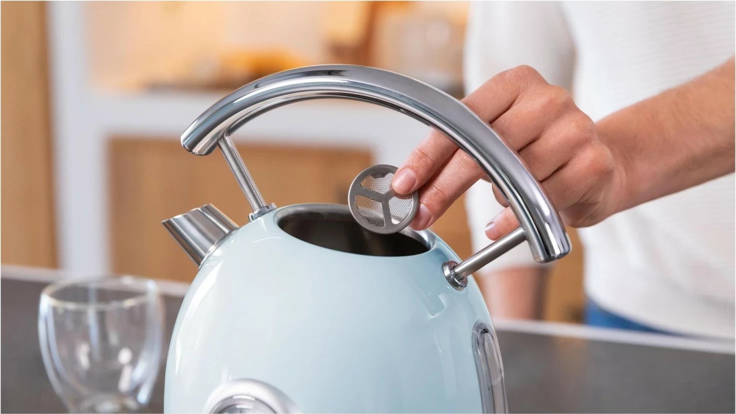 Çajnik elektrik Cecotec Thermosense 420, 1.8L, 2200W, kaltër