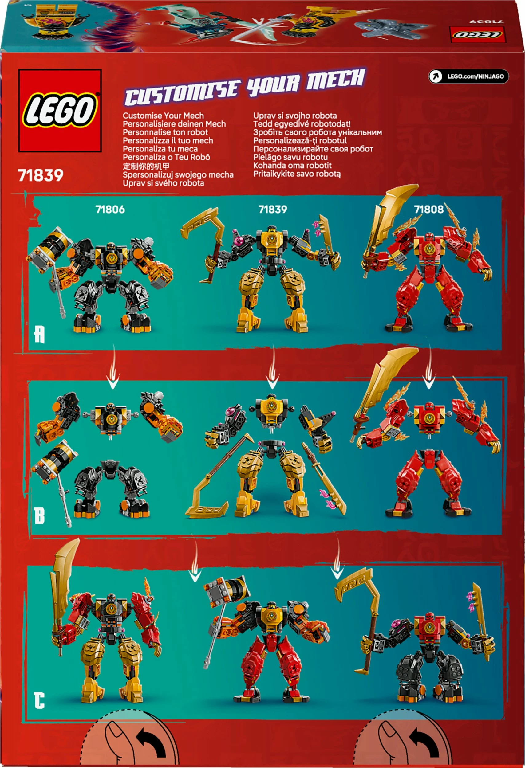 Set LEGO NINJAGO Arina Spinjitzu Battle Mech 71839, 213 pjesë