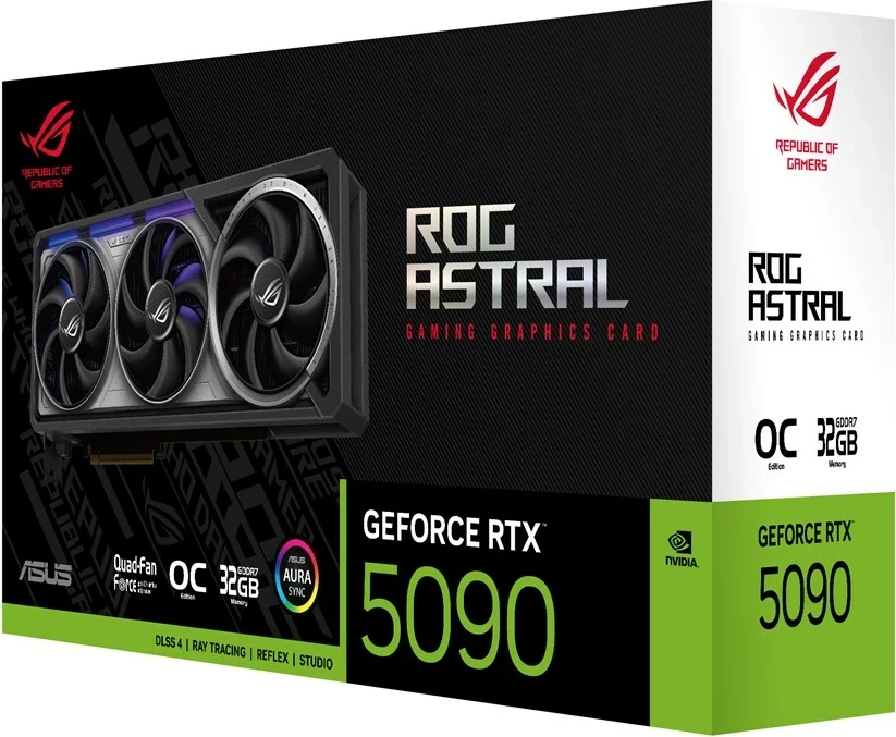 Kartelë grafike ASUS ROG Astral RTX 5090, 32 GB, Multi