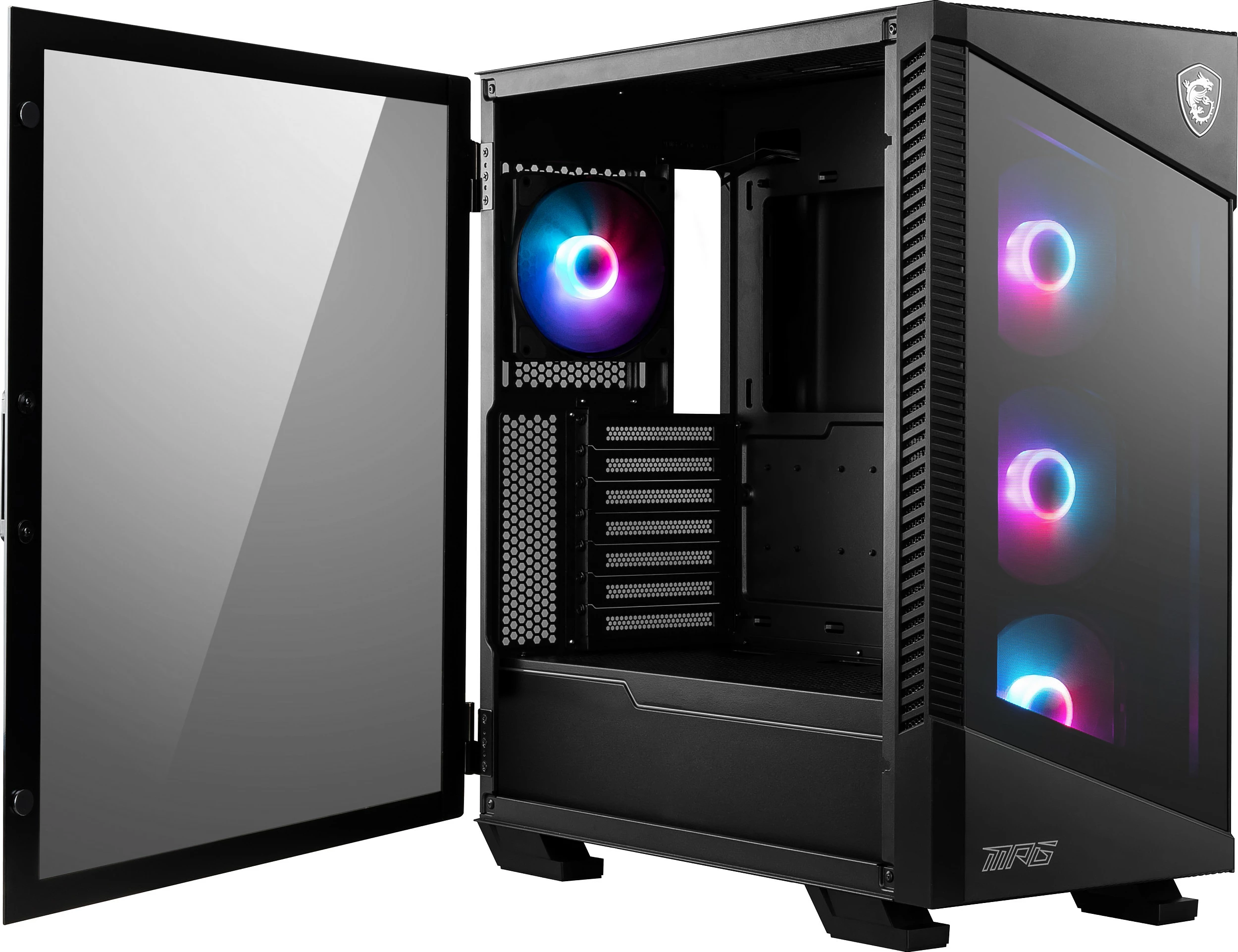 Kasë gaming MSI MPG VELOX 100R Midi Tower, 4x120mm ARGB, USB-C, e zezë