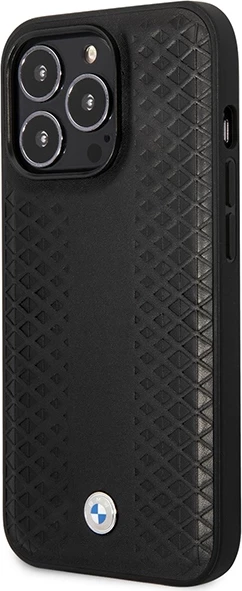 Mbështjellës BMW BMHMP14L22RFGK për iPhone 14 Pro 6.1", lëkurë, MagSafe, i zi