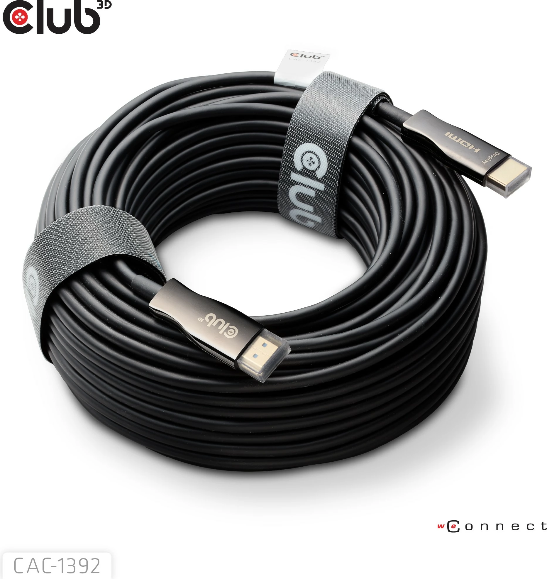 Kabllo HDMI Club3D 2.1, 30m, 8K60Hz, Type A, e zezë