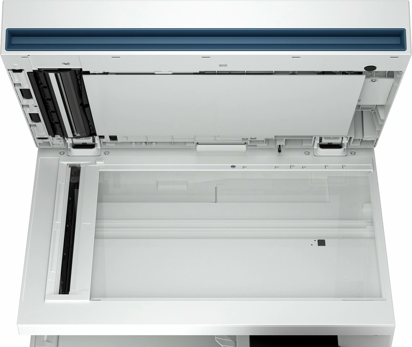 Printer multifunksional laser me ngjyra HP Color LaserJet Enterprise X58045dn (7E357A), A4, duplex automatik, 43 ppm, Ethernet, USB, 6 GB RAM, blu/bardhë