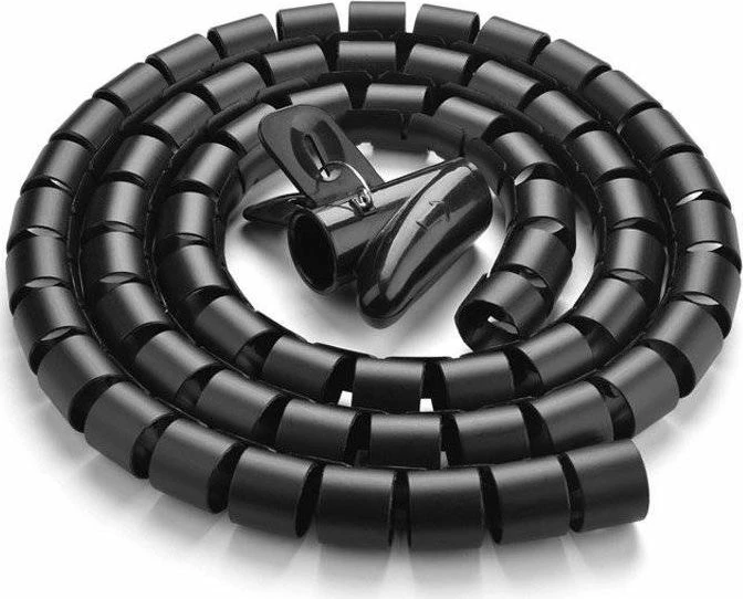 Organizator kabllosh spiral Ugreen 5 m, Ø20-78.5 mm, i zi, 1 copë