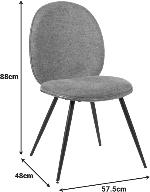 Karrige Nerezy, dru natyral, stof bezhë-kafe, 57.5x48x88cm