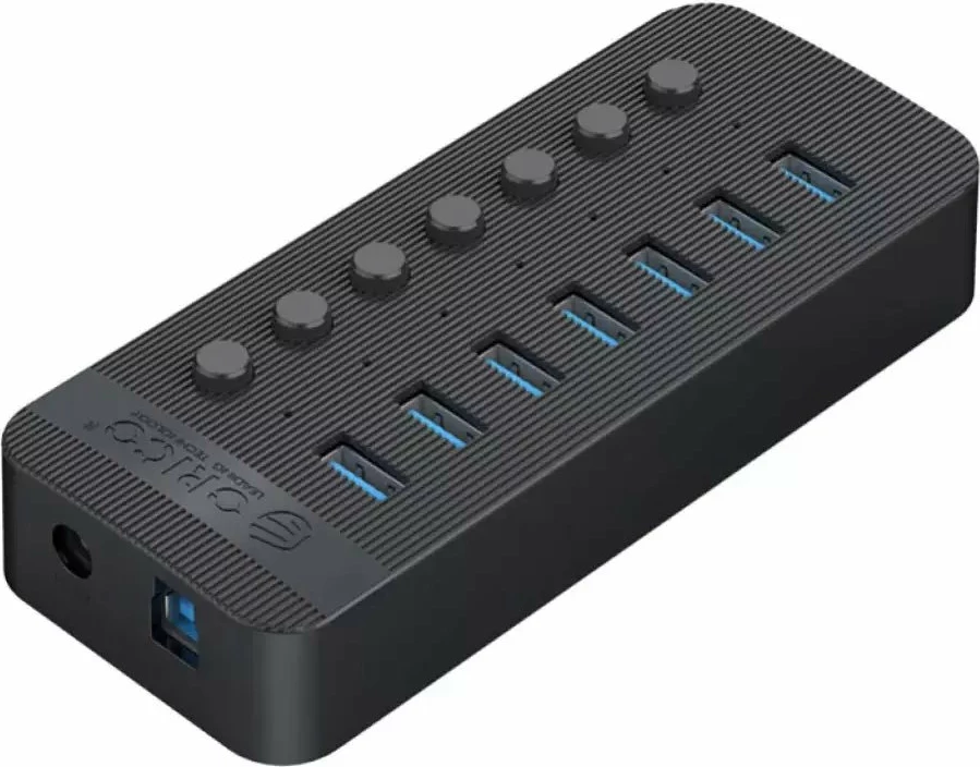 Hub USB Orico CT2U3-7AB 7x USB-A USB 3.2 Gen1 5Gbps, i zi