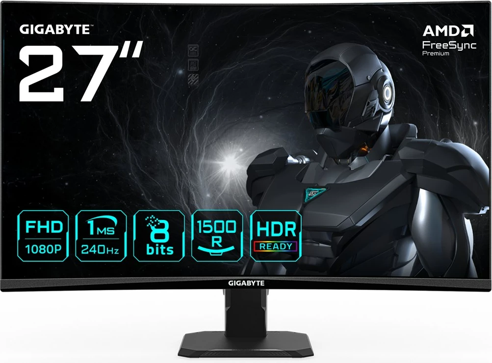 Monitor i lakuar gaming Gigabyte GS27FC2, 27", FHD, 240Hz, HDR, i zi
