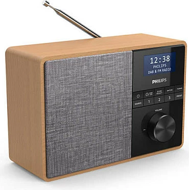 Radio portativ Philips TAR5505/10, DAB+/FM, Bluetooth 5.0, 5W, dru/zi-gri