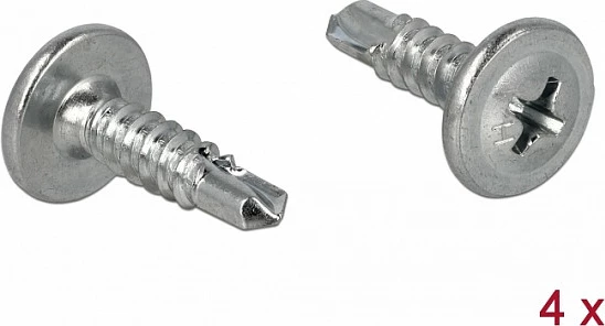 Shinë DIN inox DeLOCK, 68 mm, për montim në mur, Inox