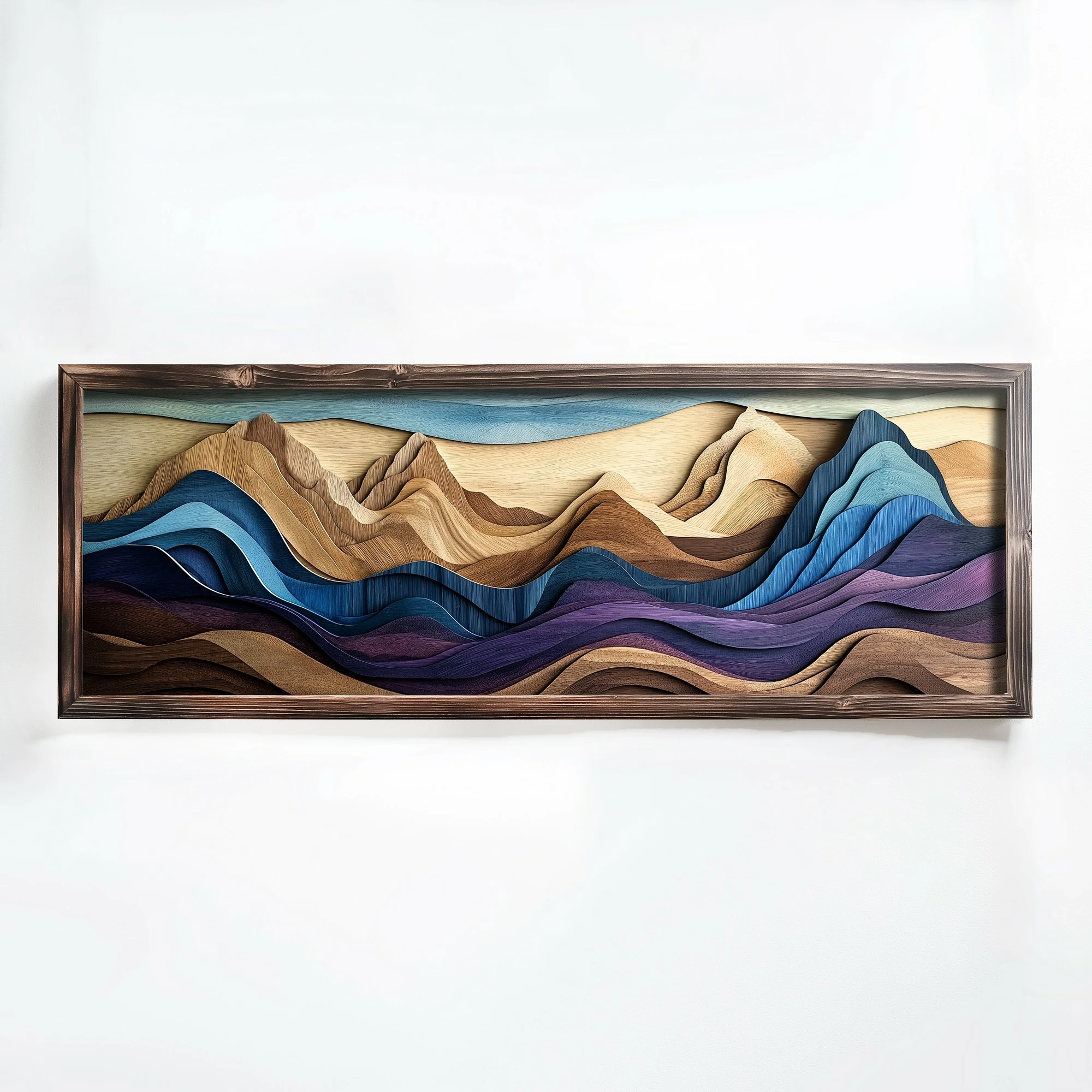 Pikturë dekorative me kornizë MDF, Wallity, EMR044, shumëngjyrëshe, 40x120x3.5cm