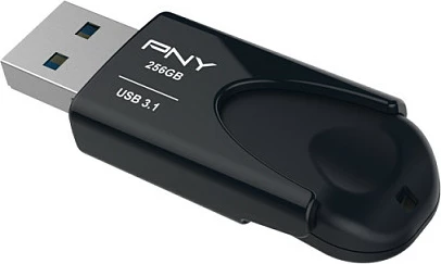 USB memorie PNY Attache 4, 256 GB, USB 3.2, pa kapak, e zezë