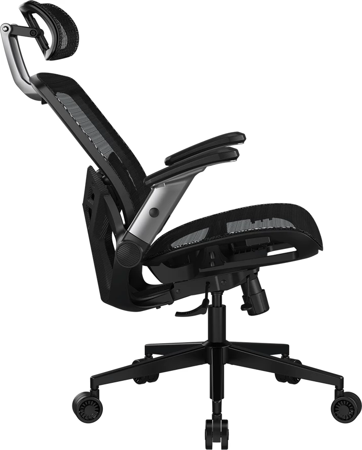 Karrige gaming COUGAR Speeder One, rrjetë, 2D mbështetëse krahu, 135°, 120 kg, e zezë