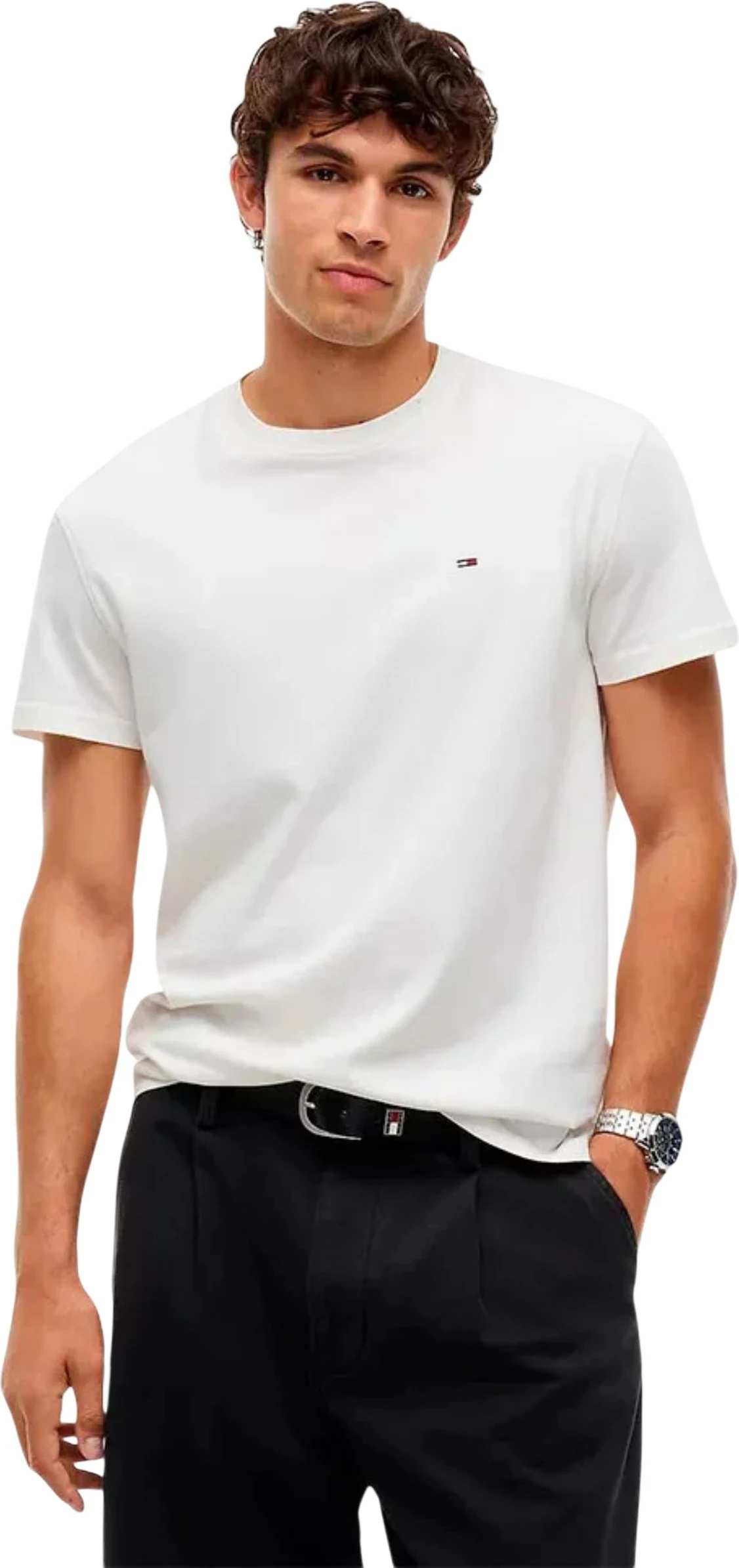 Maicë për meshkuj Tommy Hilfiger Jeans DM0DM22504, e bardhë [Madhësia: XXL]
