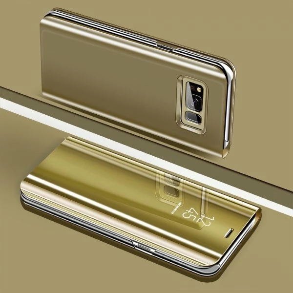 Mbështjellës Onasi Clear View për Samsung Galaxy A10 A105, ari